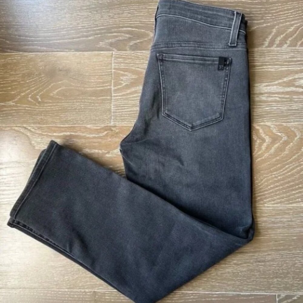 Joe's Jeans Flawless The Lara Mid Rise Cigarette Ankle Jeans — Dark Gray, 26